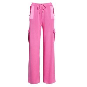 SEROYA - Saph Knit Cargo Pants (Pink)